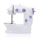 Máquina de Costura Doméstica Portátil Grupo Shopmix Sm-202a Branca Bivolt