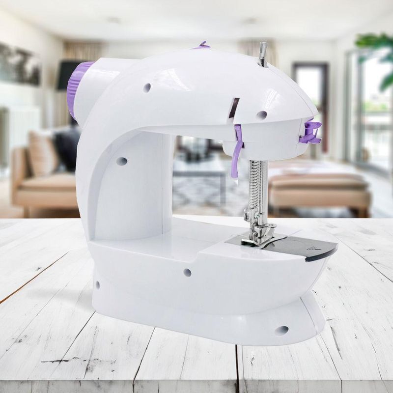 Máquina de Costura Doméstica Portátil Grupo Shopmix Sm-202a Branca Bivolt