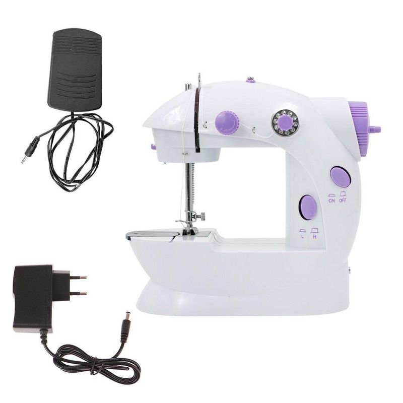 Máquina de Costura Doméstica Portátil Grupo Shopmix Sm-202a Branca Bivolt