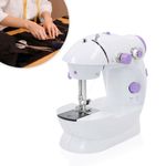 Máquina de Costura Doméstica Portátil Grupo Shopmix Sm-202a Branca Bivolt