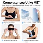 Depilador a Laser Ipl Ulike Me Luz Pulsada Indolor para Corpo e Rosto com Safira Bivolt