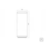 Lixeira Inox Tramontina Piemonte 40 L Acetinada e Tampa Basculante Preta Polipropileno