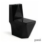 Vaso Sanitário Monobloco Porcê Supremus Preto (PVS53MBSFA-PT)