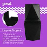 Vaso Sanitário Monobloco Porcê Supremus Preto (PVS53MBSFA-PT)