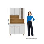 Armário de Cozinha Golden 6 Portas 1 Gaveta MDF 90,9CM Freijo Supremo Elegante Funcional Moderno