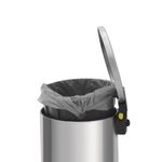 Lixeira com Pedal Tramontina Loop Aço Inox Polido 12 Litros
