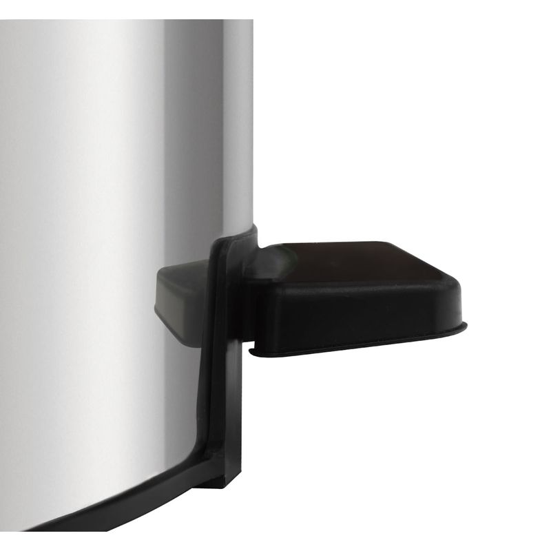 Lixeira com Pedal Tramontina Loop Aço Inox Polido 12 Litros