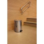 Lixeira com Pedal Tramontina Loop Aço Inox Polido 12 Litros