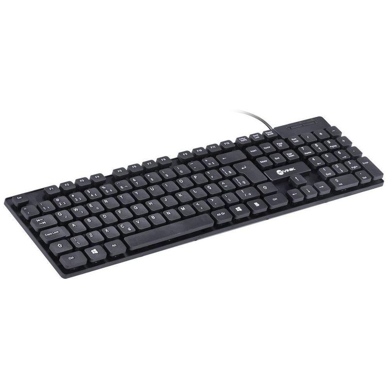 Teclado Usb Dynamic Chocolate Abnt2 Cabo 18m Preto - Vinik - Dt160