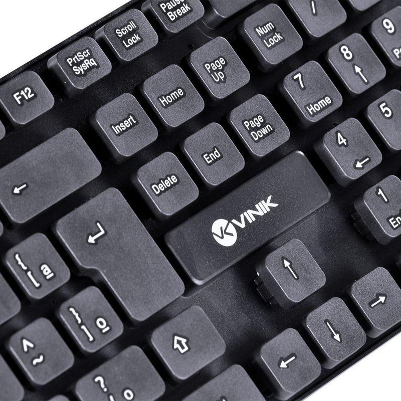 Teclado Usb Dynamic Chocolate Abnt2 Cabo 18m Preto - Vinik - Dt160