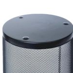 Cesto Lixeira Aramada De Metal 10l Telado Vazado Preto
