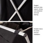 Cesto De Roupa Suja Duplo Organizador De Lavanderia Grande