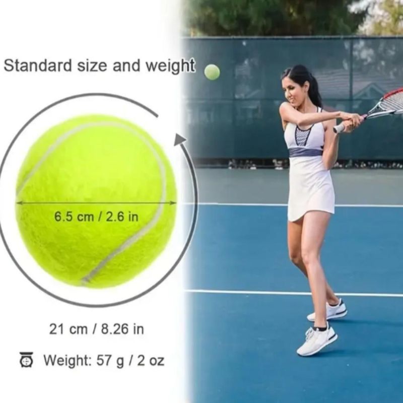 Bola De Tenis Championship Bolsa 12 Bolinhas Verde Kit
