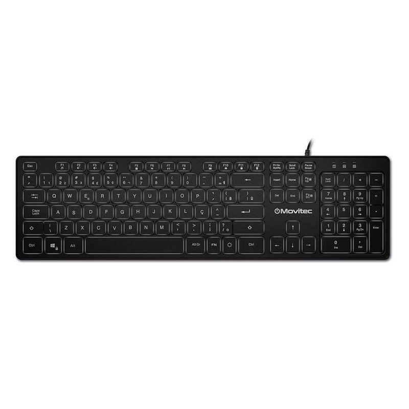 Teclado Movitec Com Fio Retroiluminado Otf-02