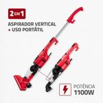 Aspirador De Pó Mondial Turbo Cycle Vermelho Preto 127V AP-36