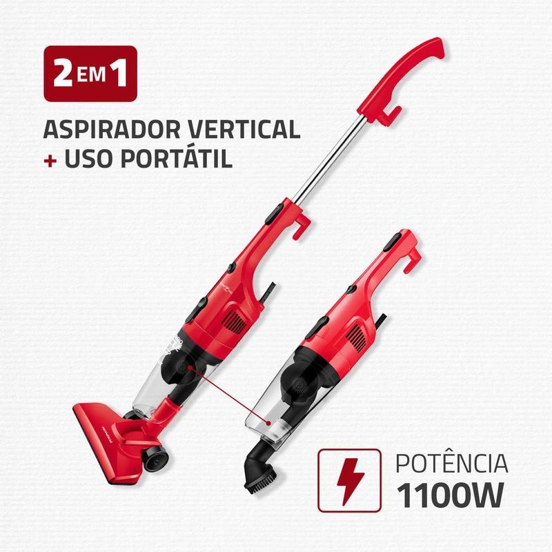 Aspirador De Pó Mondial Turbo Cycle Vermelho Preto 127V AP-36