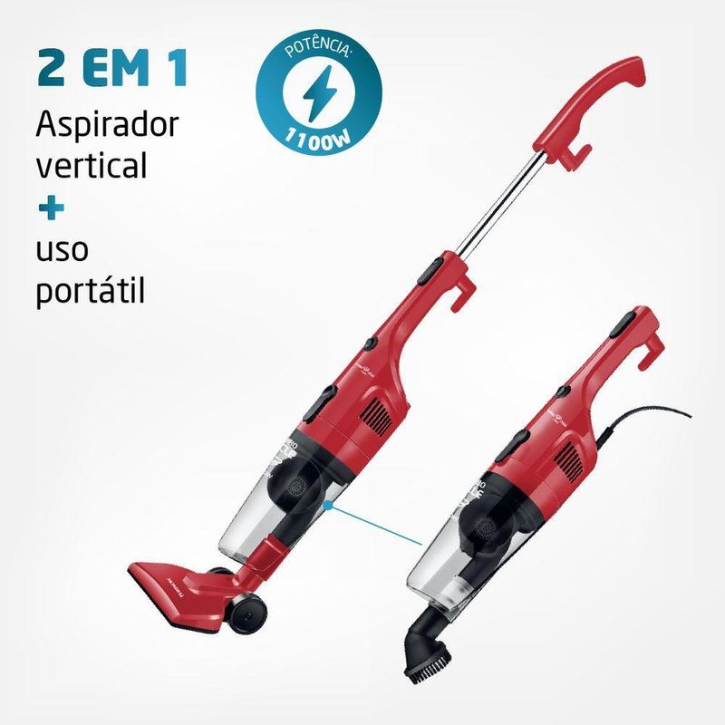 Aspirador De Pó Mondial Turbo Cycle Vermelho Preto 127V AP-36