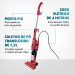Aspirador De Pó Mondial Turbo Cycle Vermelho Preto 127V AP-36