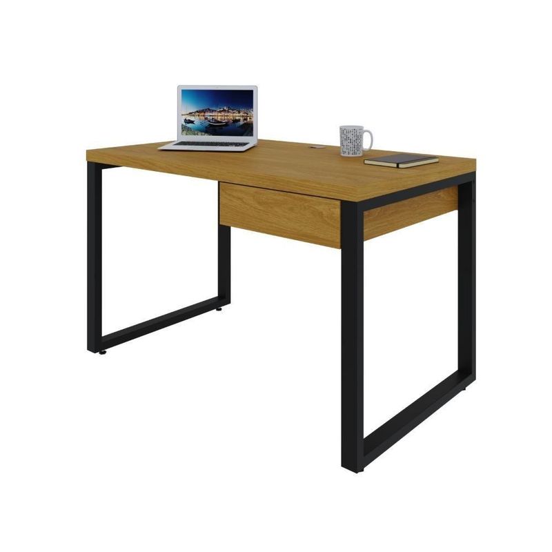 Mesa Operacional C-01gav 120x70x75cm Yon - Acácia -estpreta Acácia -estpreta