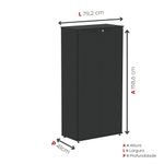 Armário Alto Para Escritório 2 Portas Com Chave 160cm Linha P15