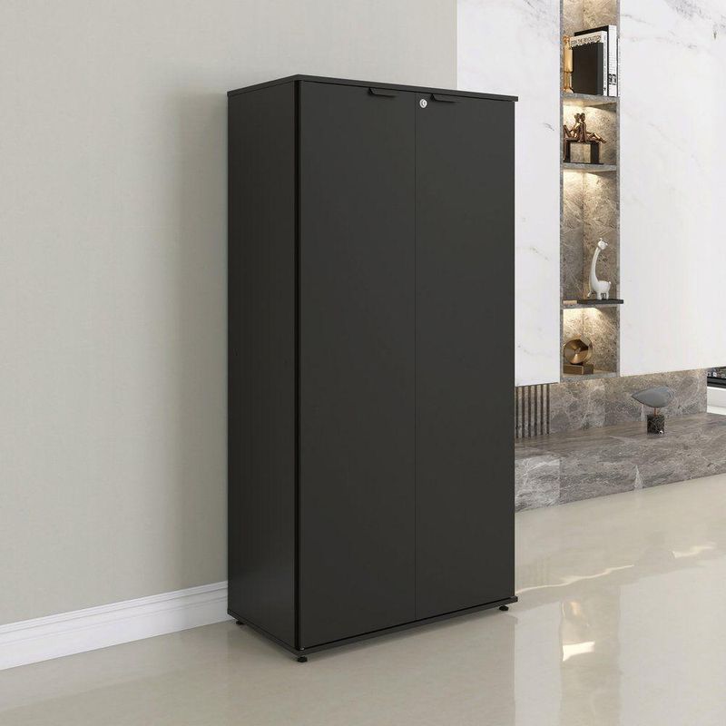 Armário Alto Para Escritório 2 Portas Com Chave 160cm Linha P15