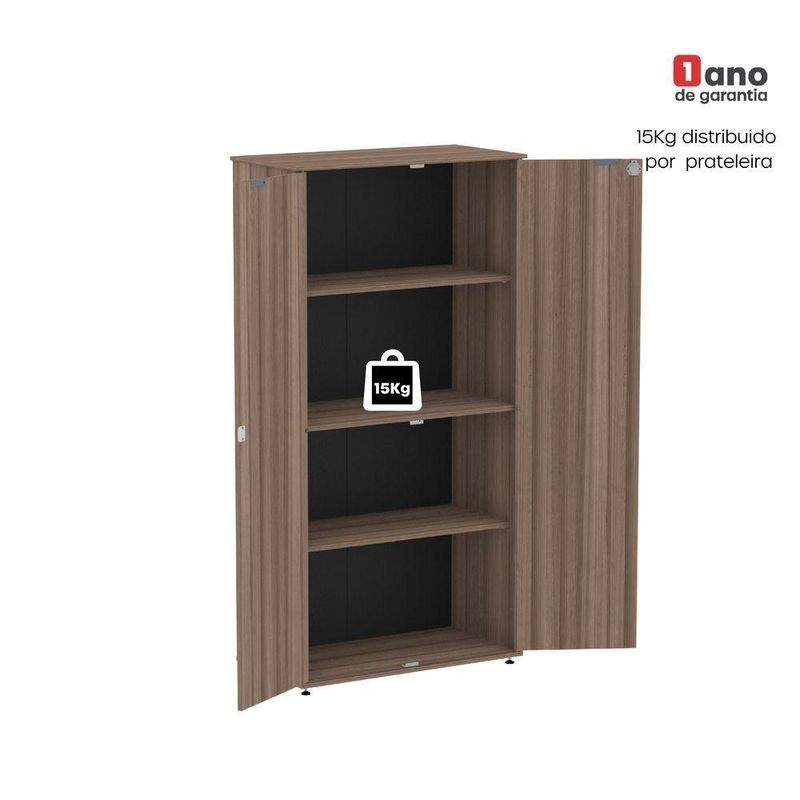 Armário Alto Para Escritório 2 Portas Com Chave 160cm Linha P15