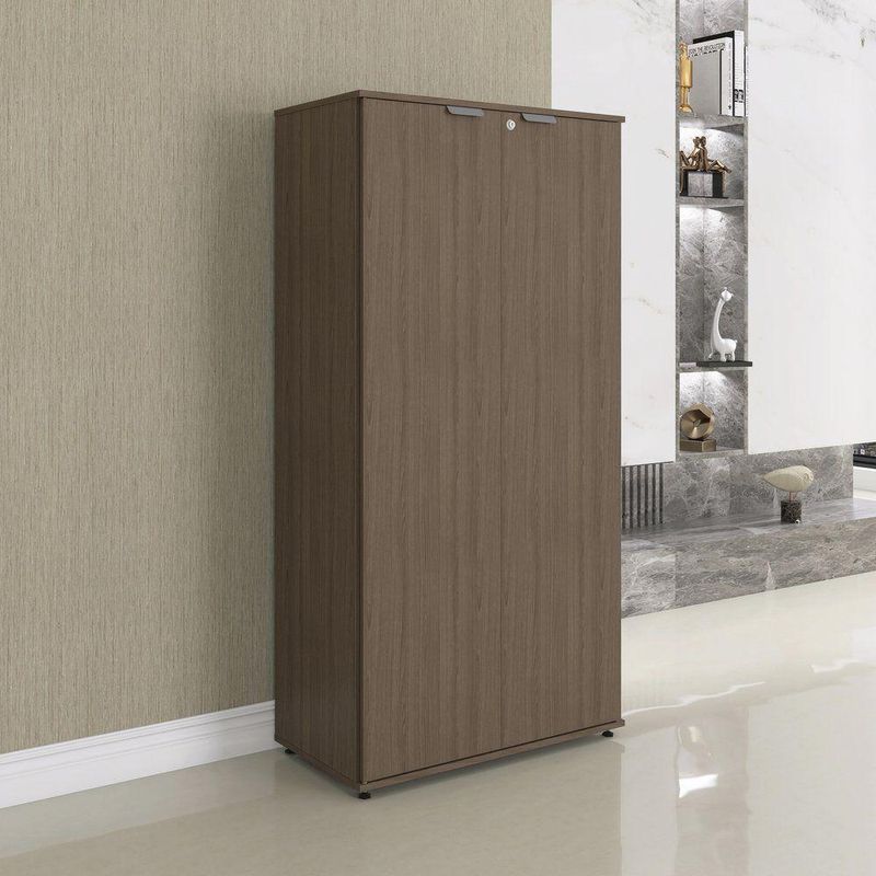 Armário Alto Para Escritório 2 Portas Com Chave 160cm Linha P15