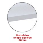 Estante De Estrutura Metálica Com 6 Prateleiras 175cm(a)92acm(l)40cm(p) Com Reforço Branco