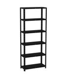 Estante De Estrutura Metálica Com 6 Prateleiras 175cm(a)92acm(l)40cm(p) Com Reforço Preto