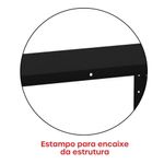 Estante De Estrutura Metálica Com 6 Prateleiras 175cm(a)92acm(l)40cm(p) Com Reforço Preto