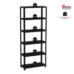 Estante De Estrutura Metálica Com 6 Prateleiras 175cm(a)92acm(l)40cm(p) Com Reforço Preto
