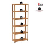 Estante De Estrutura Metálica Com 6 Prateleiras 175cm(a)92acm(l)40cm(p) Com Reforço Laranja Picasso
