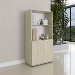 Armário Misto Para Escritório 2 Portas Com Chave 160cm Linha P15