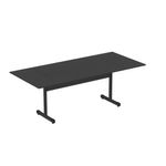 Mesa De Reunião 200cm Para Escritório Com Pés Tubulares Em Aço Linha P15