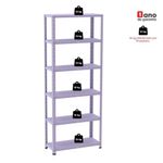 Estante De Estrutura Metálica Com 6 Prateleiras 175cm(a)92acm(l)30cm(p) Sem Reforço Lilas