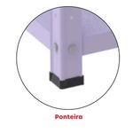 Estante De Estrutura Metálica Com 6 Prateleiras 175cm(a)92acm(l)30cm(p) Sem Reforço Lilas