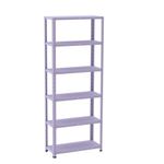 Estante De Estrutura Metálica Com 6 Prateleiras 175cm(a)92acm(l)30cm(p) Sem Reforço Lilas