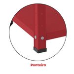 Estante De Estrutura Metálica Com 6 Prateleiras 175cm(a)92acm(l)40cm(p) Com Reforço Vermelho