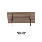 Mesa De Reunião 200cm Para Escritório Com Pés Tubulares Em Aço Linha P15