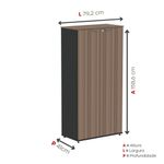 Armário Alto Para Escritório 2 Portas Com Chave 160cm Linha P15