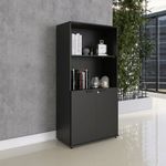 Armário Misto Para Escritório 2 Portas Com Chave 160cm Linha P15