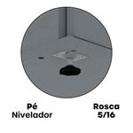 Armário Alto Para Escritório 2 Portas Com Chave 160cm Linha P15