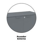 Armário Alto Para Escritório 2 Portas Com Chave 160cm Linha P15