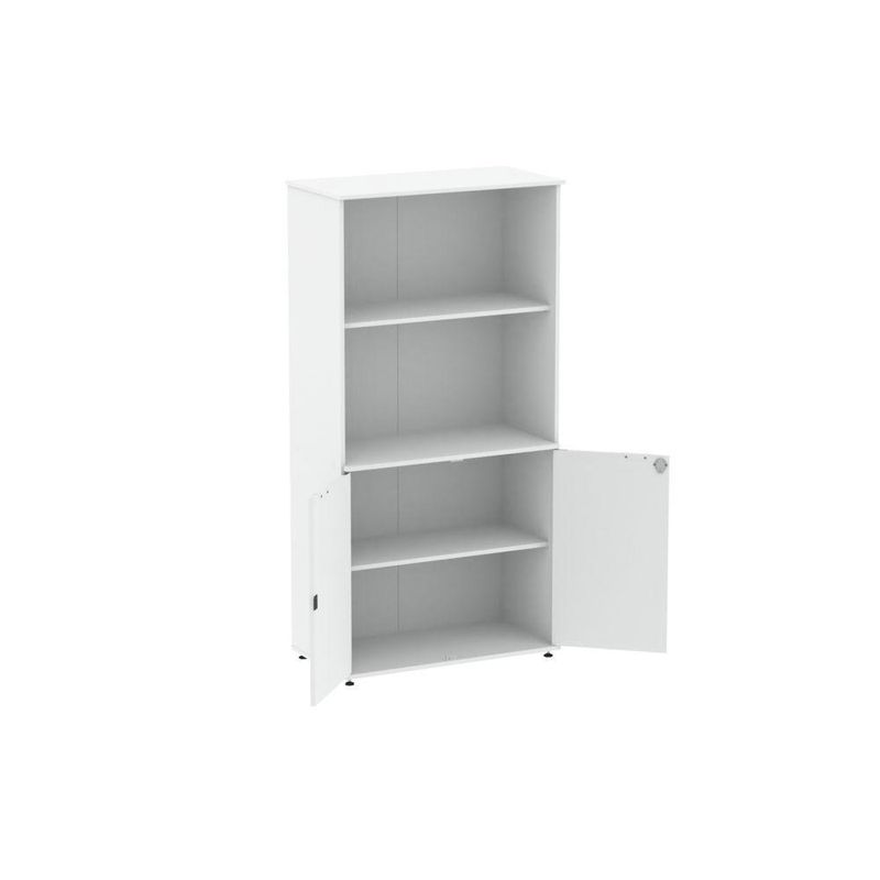 Armário Misto Para Escritório 2 Portas Com Chave 160cm Linha P15
