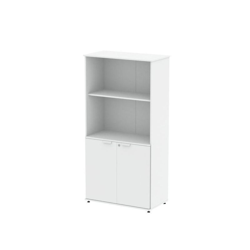 Armário Misto Para Escritório 2 Portas Com Chave 160cm Linha P15