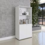 Armário Misto Para Escritório 2 Portas Com Chave 160cm Linha P15