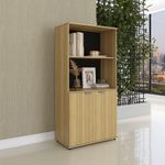 Armário Misto Para Escritório 2 Portas Com Chave 160cm Linha P15