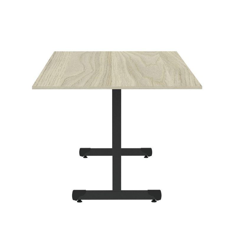 Mesa De Reunião 200cm Para Escritório Com Pés Tubulares Em Aço Linha P15
