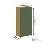 Armário Alto Para Escritório 2 Portas Com Chave 160cm Linha P15