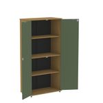 Armário Alto Para Escritório 2 Portas Com Chave 160cm Linha P15